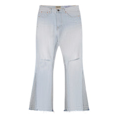 Gallery Dept Slit‑Knee Flare Distressed Jeans