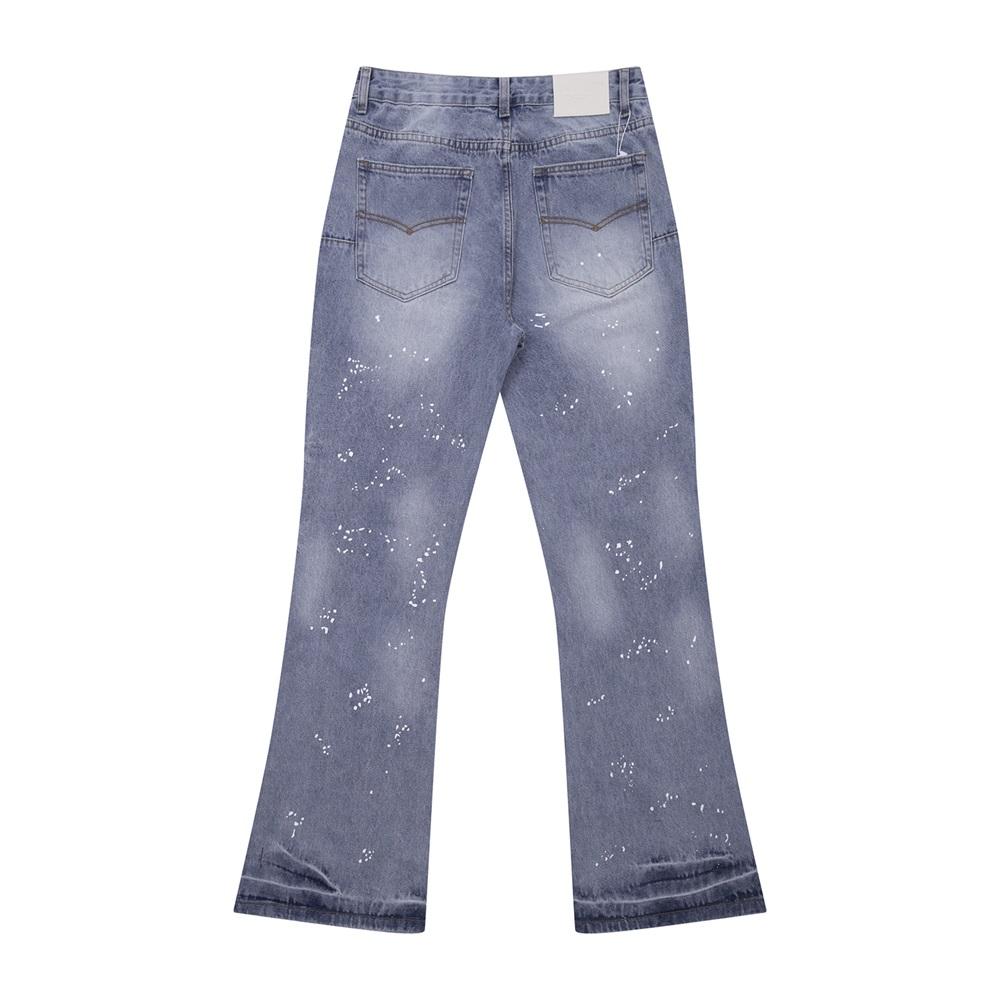 Gallery Dept Paint‑Splatter Ripped Flare Jeans