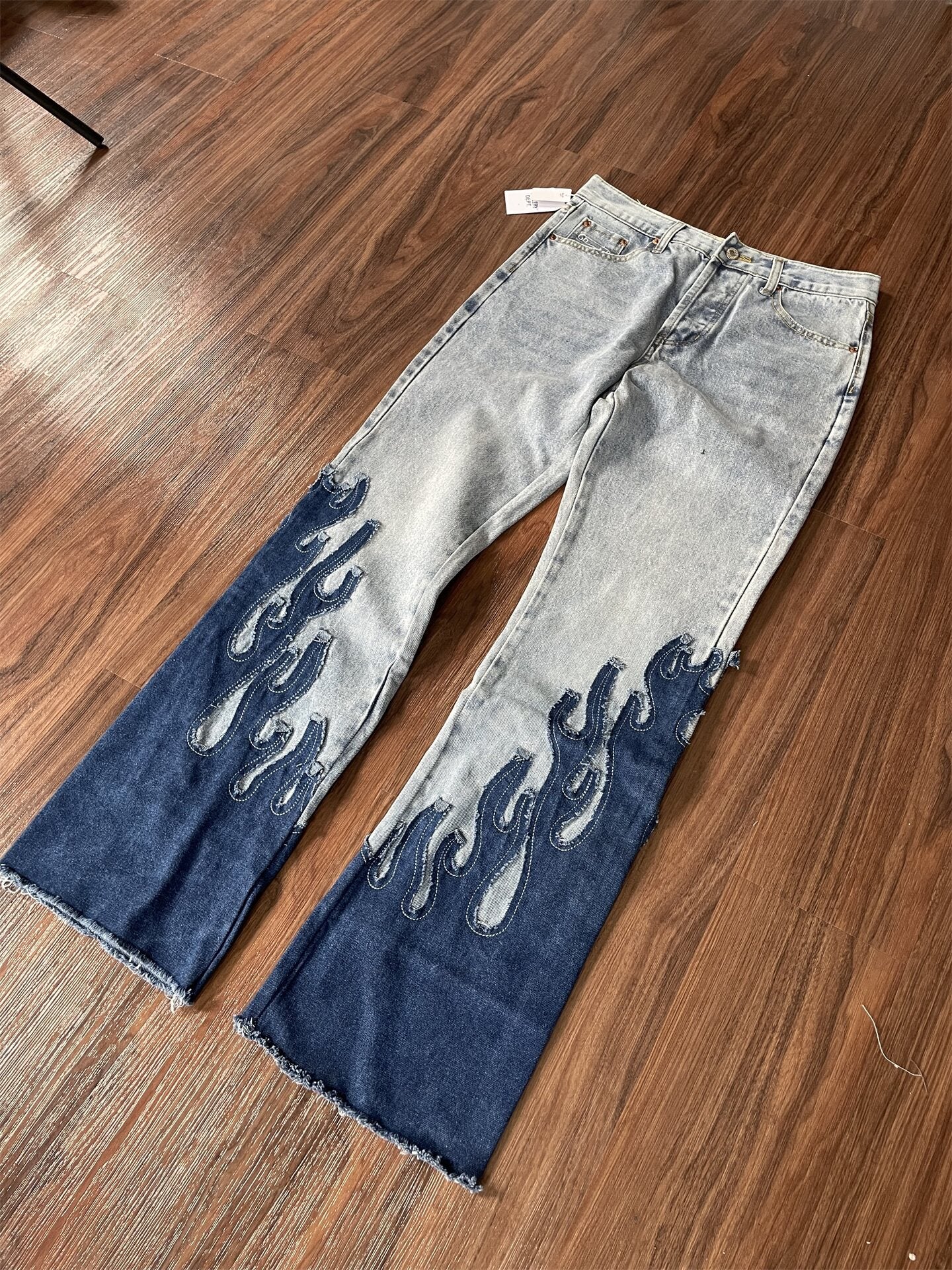 Gallery Dept Flame‑Patch Flare Jeans