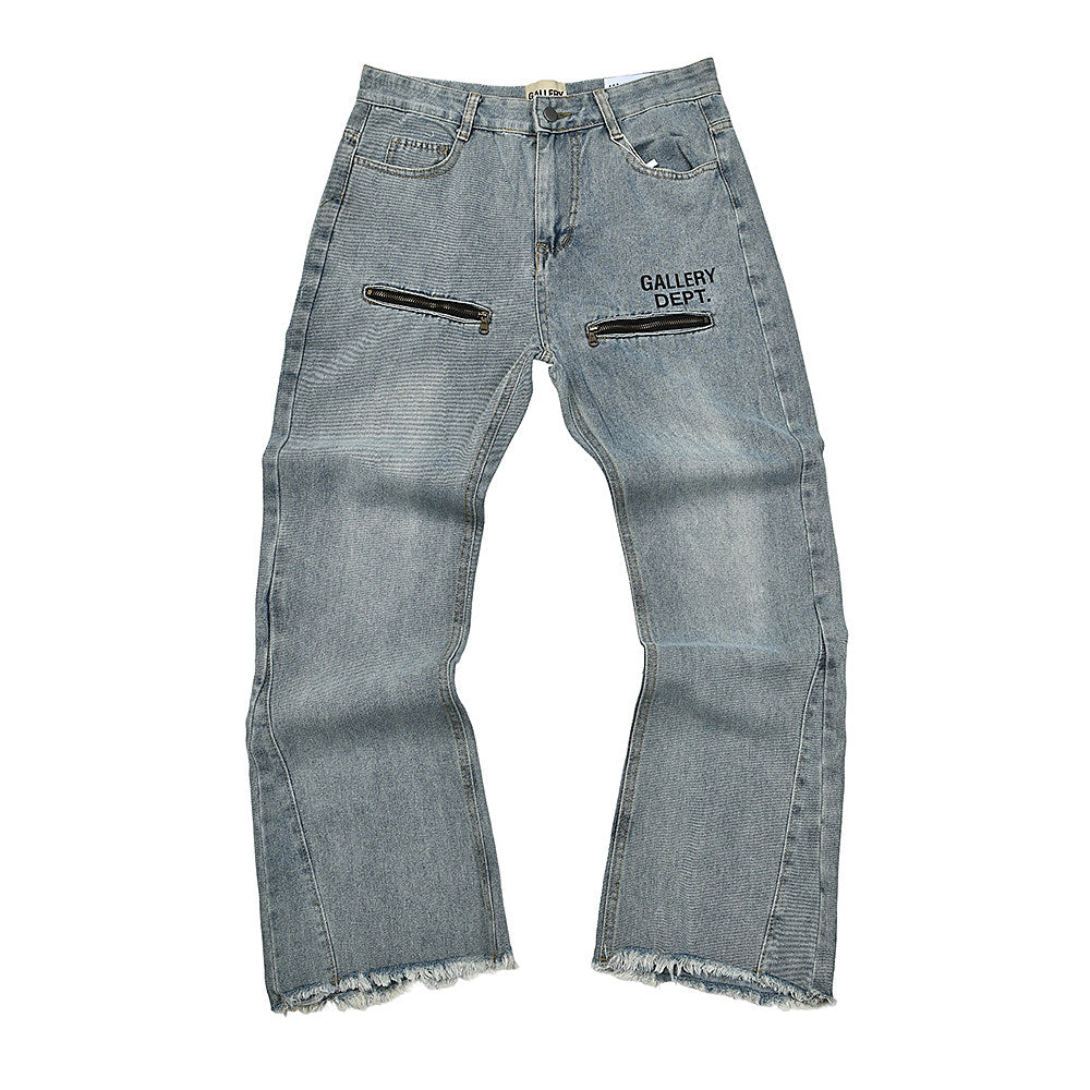 Gallery Dept Zipper‑Pocket Logo Flare Jeans