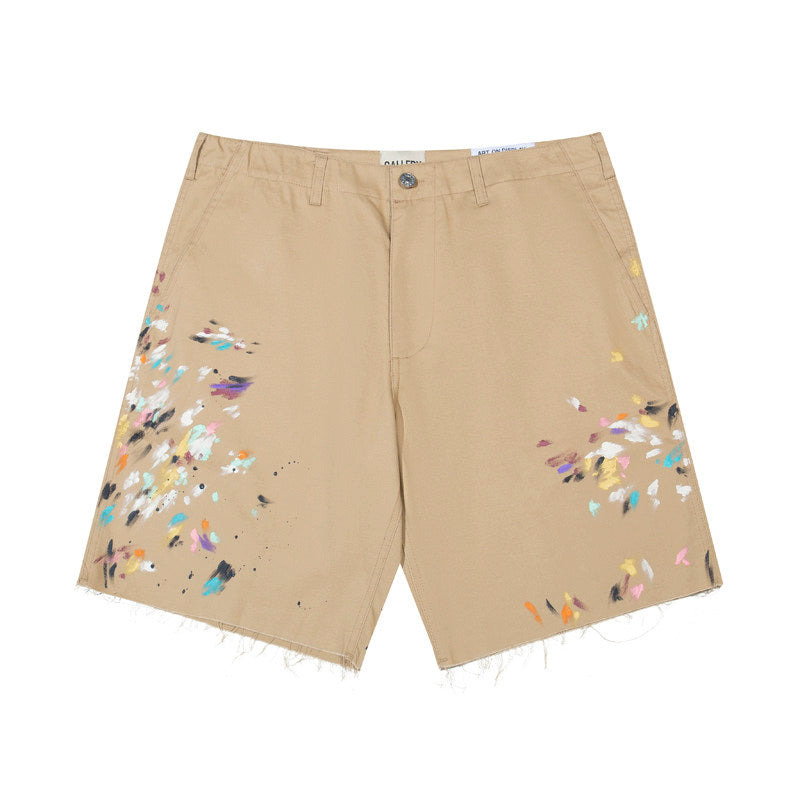 Gallery Dept Paint‑Splatter Carpenter Shorts