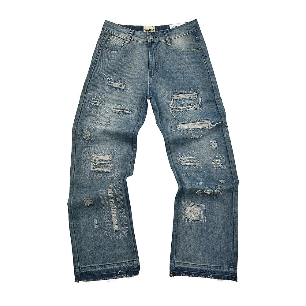 Gallery Dept Destroyed‑Detail Flare‑Cut Jeans