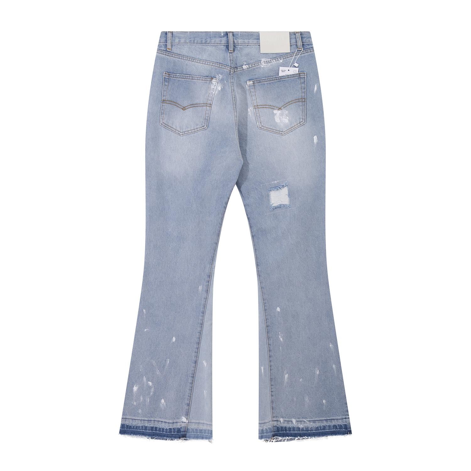 Gallery Dept Heavy‑Distressed Flare Jeans