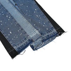 Gallery Dept Multi‑Rip Side‑Panel Flare Jeans
