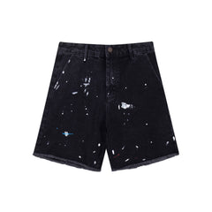 Gallery Dept Paint‑Splatter Denim Jorts