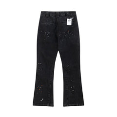 Gallery Dept Paint‑Splatter Seam‑Detail Flare Jeans