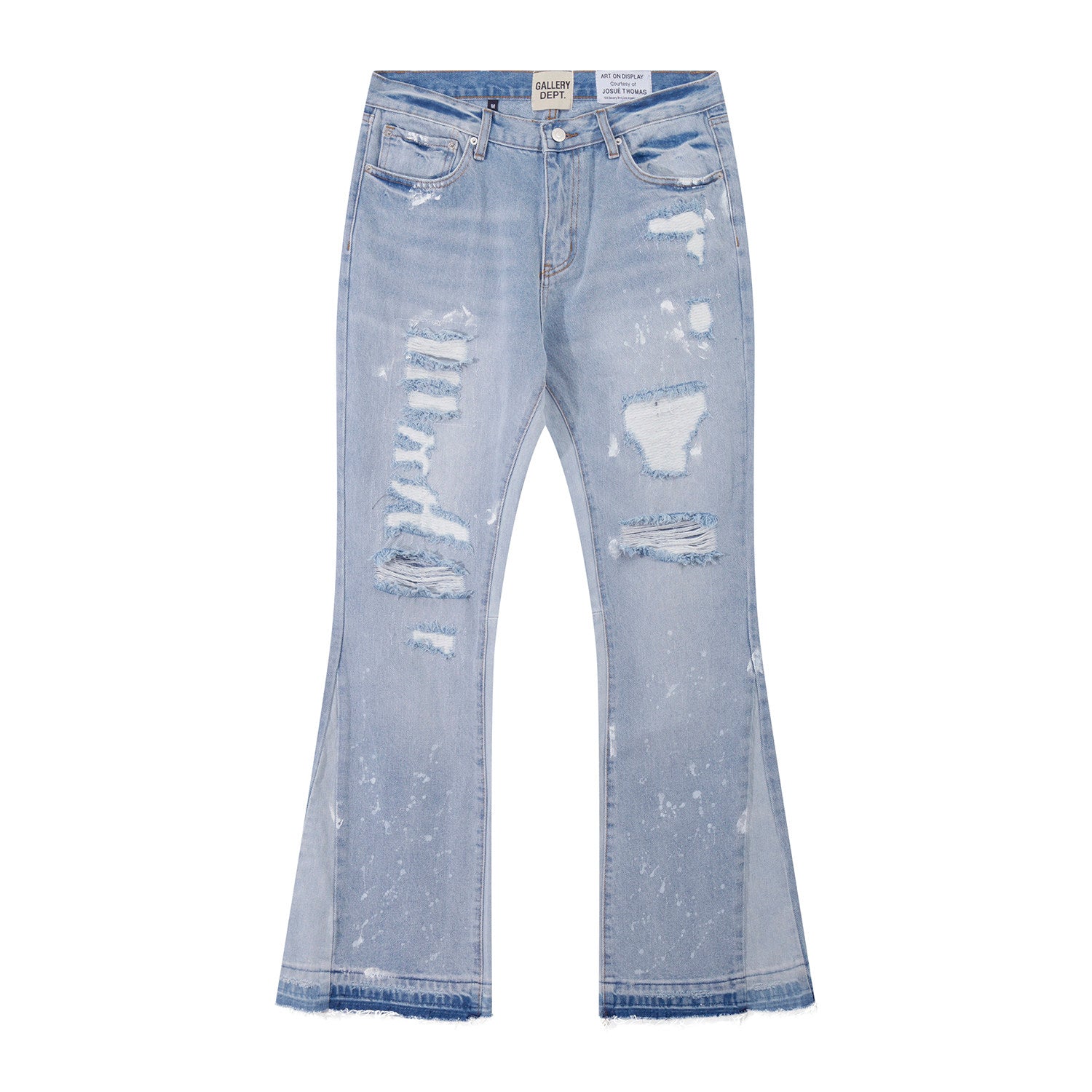 Gallery Dept Heavy‑Distressed Flare Jeans