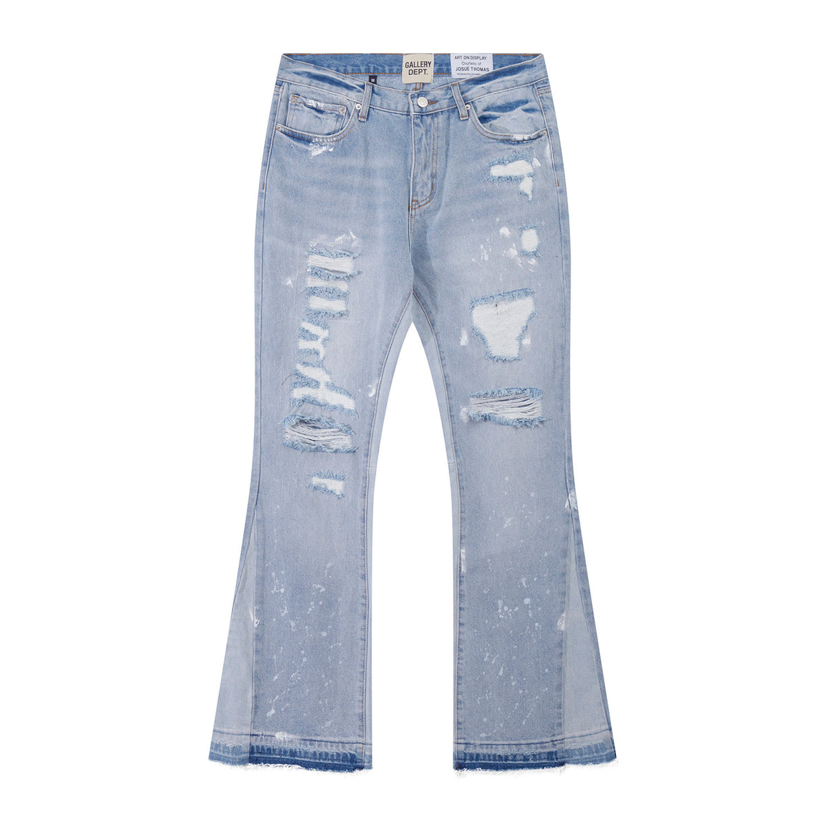 Gallery Dept Heavy‑Distressed Flare Jeans