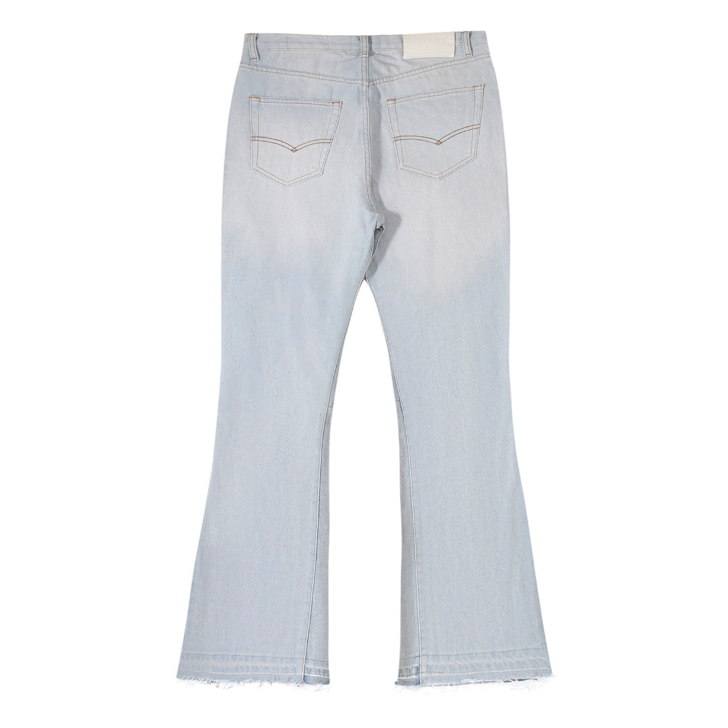 Gallery Dept Slit‑Knee Flare Distressed Jeans