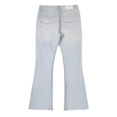 Gallery Dept Slit‑Knee Flare Distressed Jeans