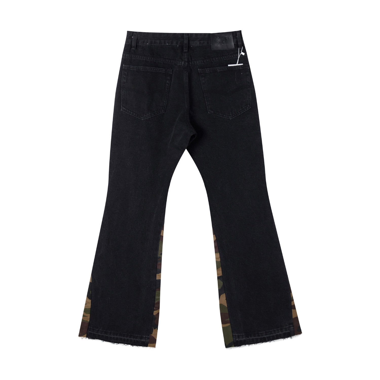Gallery Dept Camo‑Splice Flare Jeans