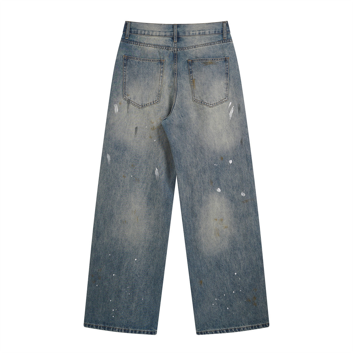 Gallery Dept Logo Paint‑Splatter Wide‑Leg Jeans