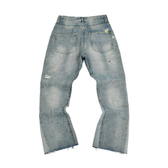 Gallery Dept Distressed Paint‑Splatter Flare Jeans