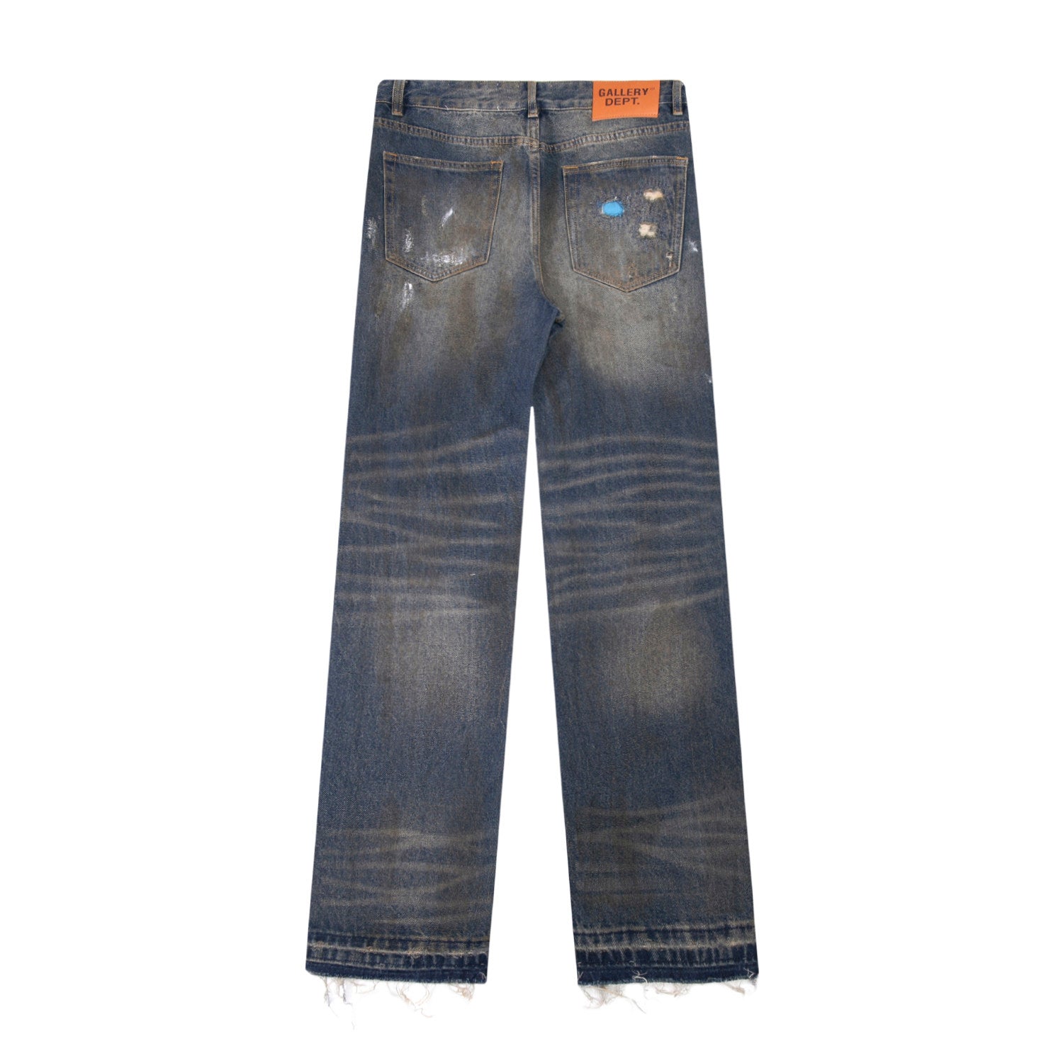 Gallery Dept Vintage‑Wash Distressed Straight Jeans
