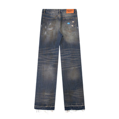 Gallery Dept Vintage‑Wash Distressed Straight Jeans