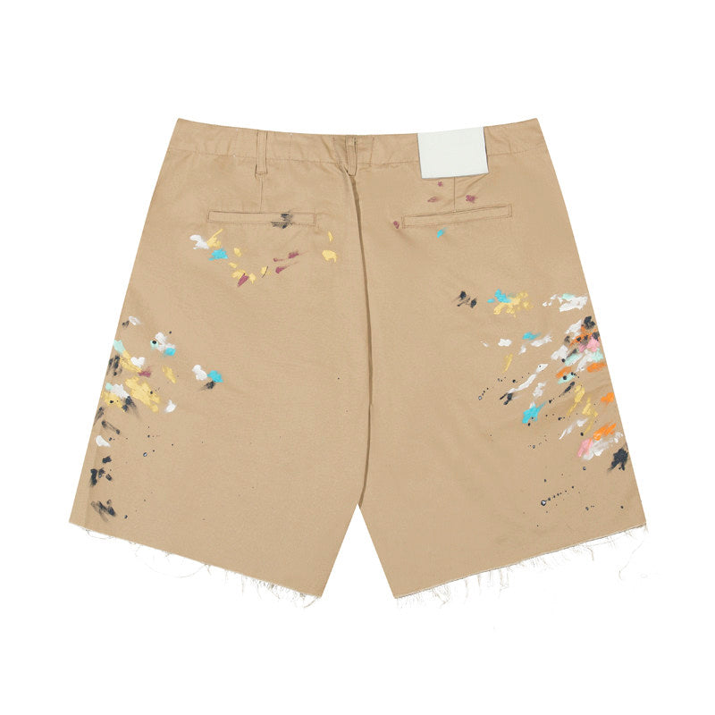 Gallery Dept Paint‑Splatter Carpenter Shorts