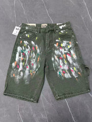 Gallery Dept Paint‑Brush Denim Shorts