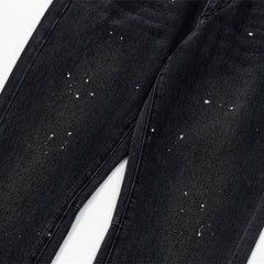 Gallery Dept Paint‑Splatter Seam‑Detail Flare Jeans