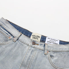 Gallery Dept Distressed Graphic Flare Denim