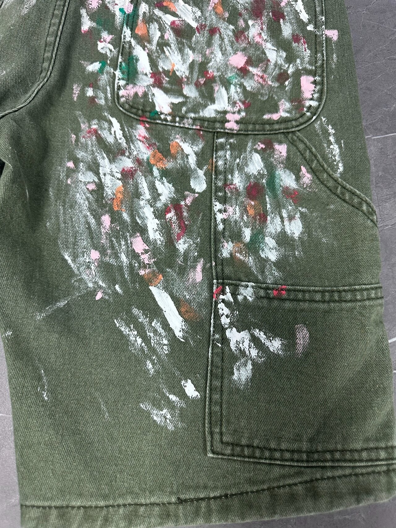 Gallery Dept Paint‑Brush Denim Shorts