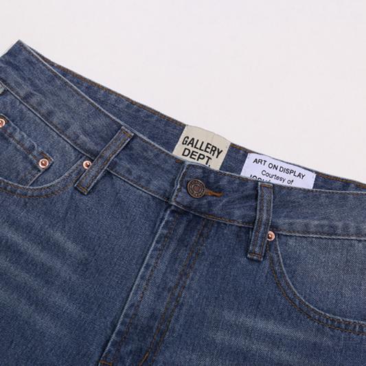Gallery Dept Spliced Side Panel Denim Shorts