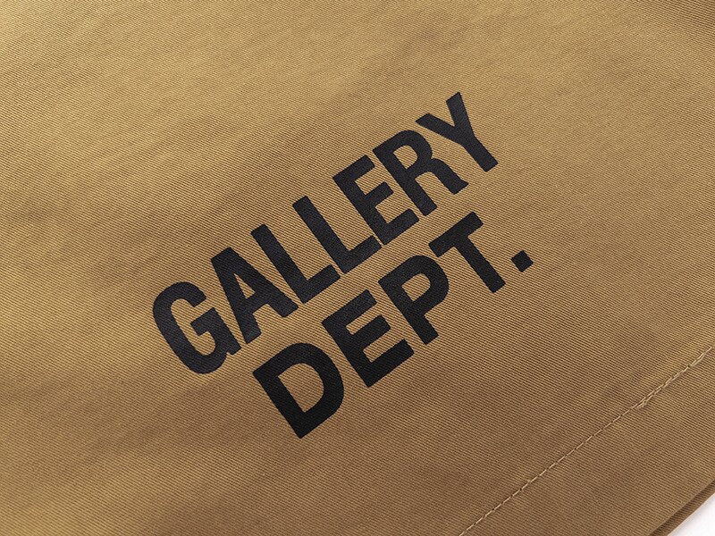 Gallery Dept Khaki Logo Woven Shorts