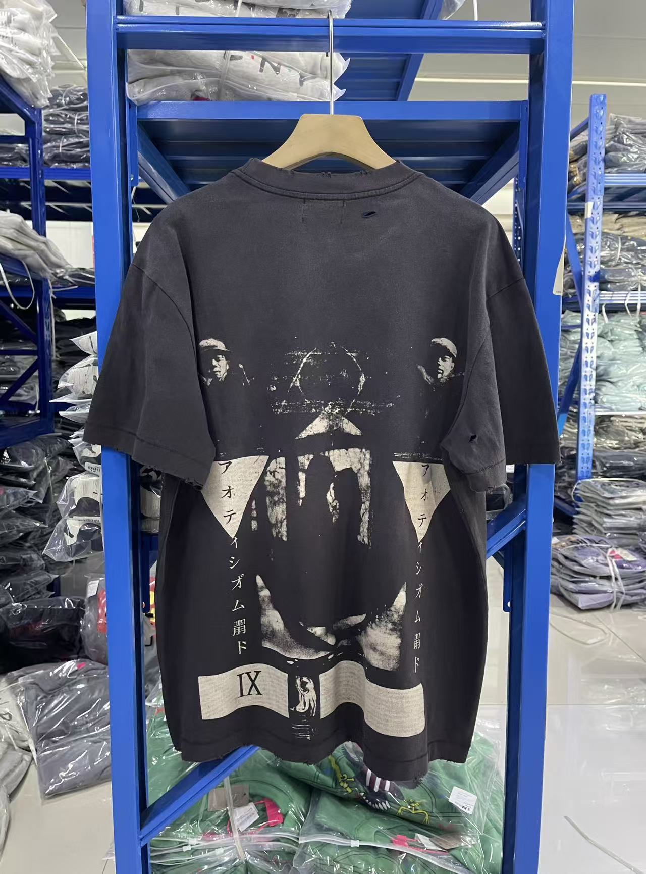 ERD Layered Print Oversized Tee