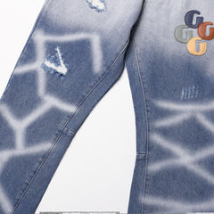 Gallery Dept Distressed Graphic Flare Denim