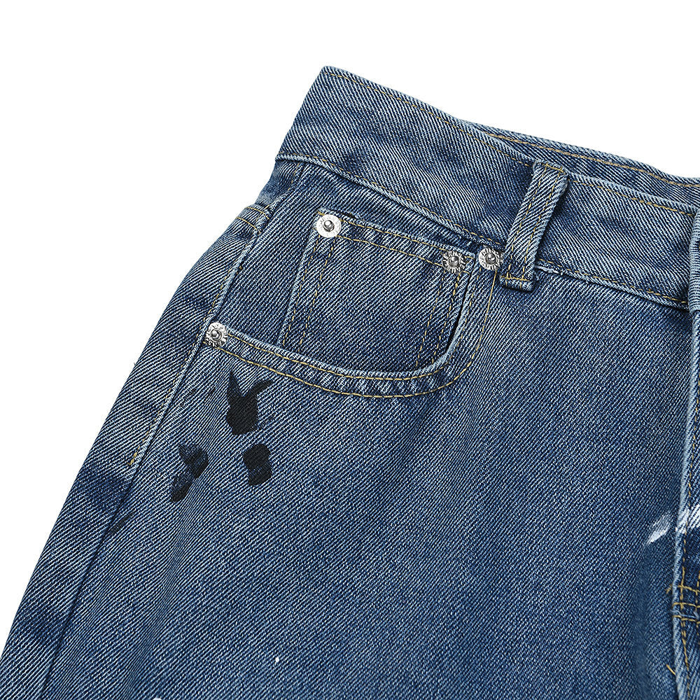 Gallery Dept Multi‑Rip Side‑Panel Flare Jeans