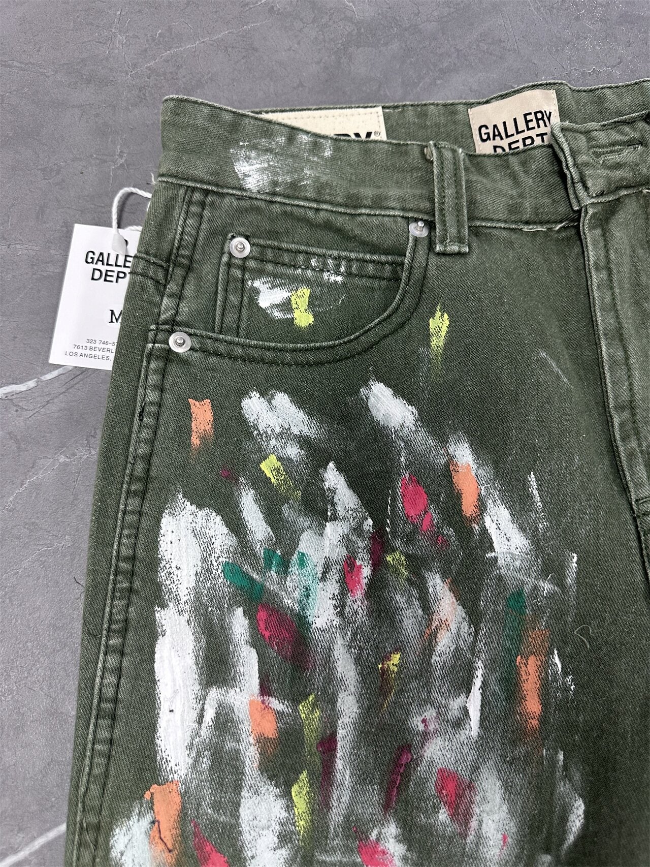Gallery Dept Paint‑Brush Denim Shorts