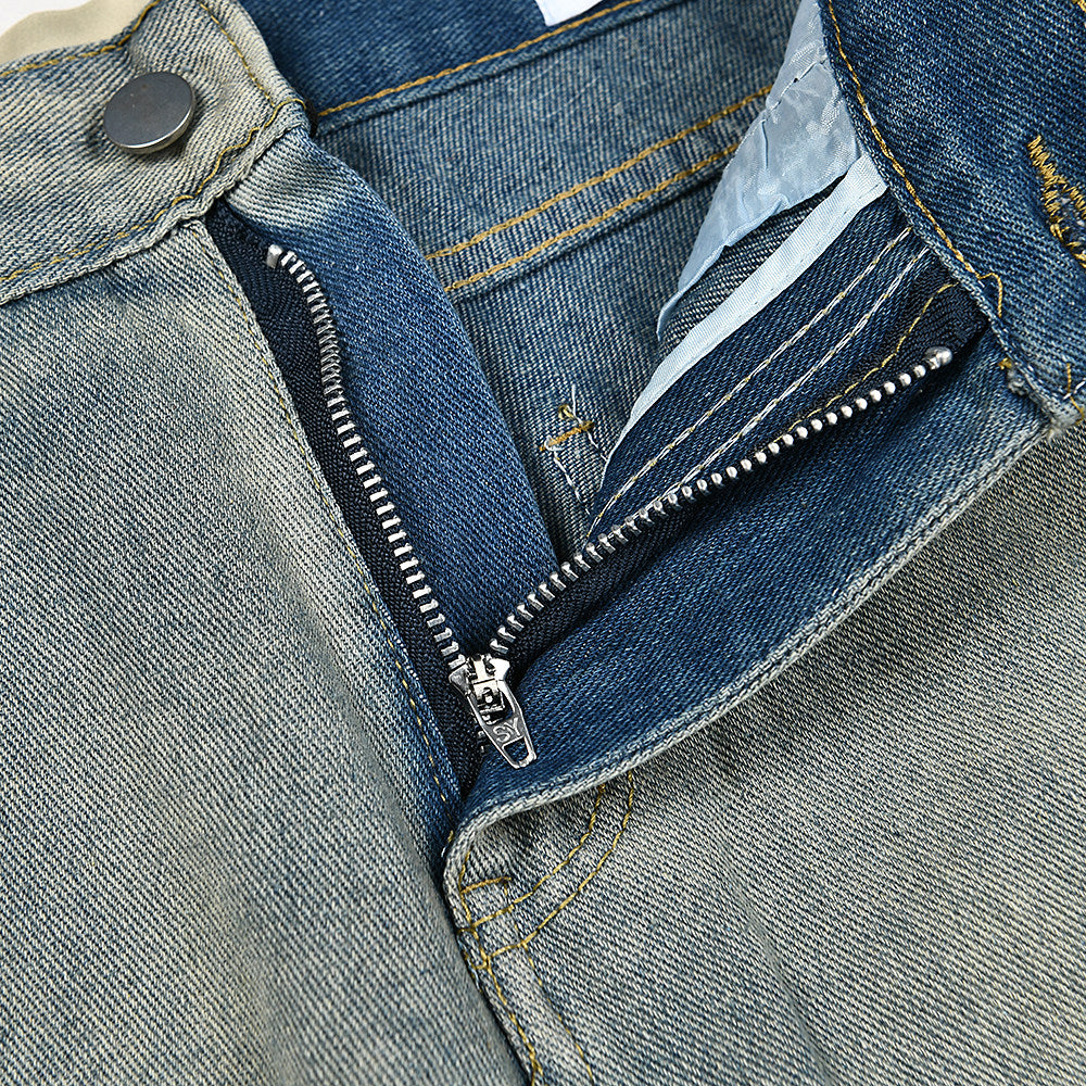 Gallery Dept Two‑Tone Patchwork Flare Jeans