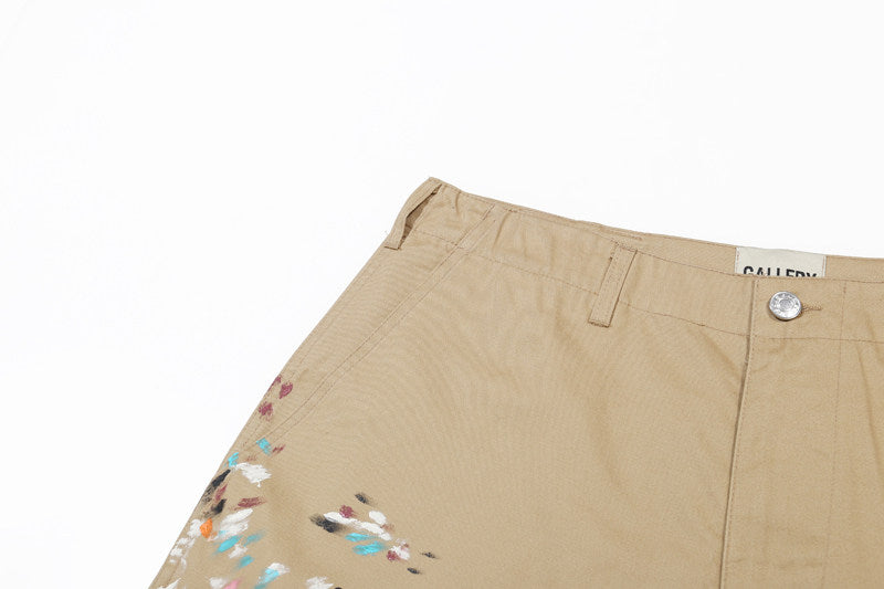 Gallery Dept Paint‑Splatter Carpenter Shorts