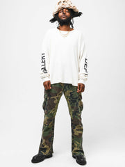 Gallery Dept Camo Leopard Flare Cargo Pants