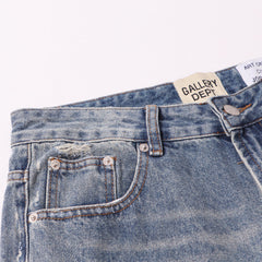 Gallery Dept Layered Frayed‑Rip Flare Jeans