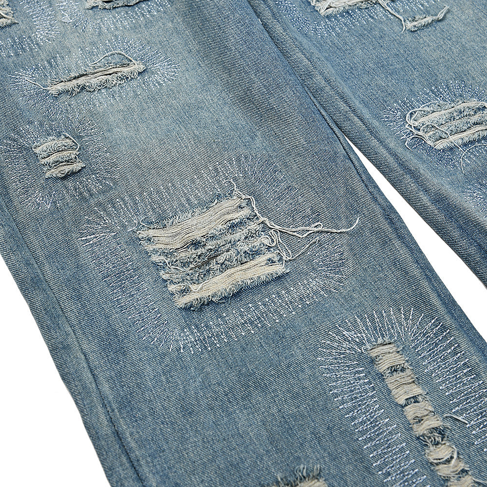 Gallery Dept Destroyed‑Detail Flare‑Cut Jeans