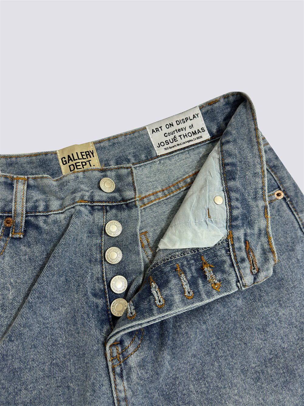 Gallery Dept Flame‑Patch Flare Jeans