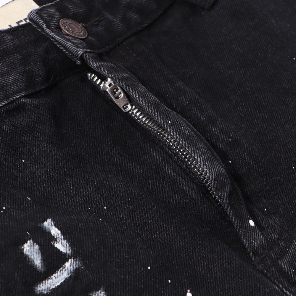 Gallery Dept Paint‑Splatter Denim Jorts
