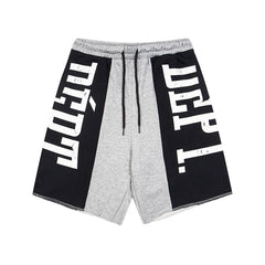 Gallery Dept Color‑Block Logo Sweat Shorts