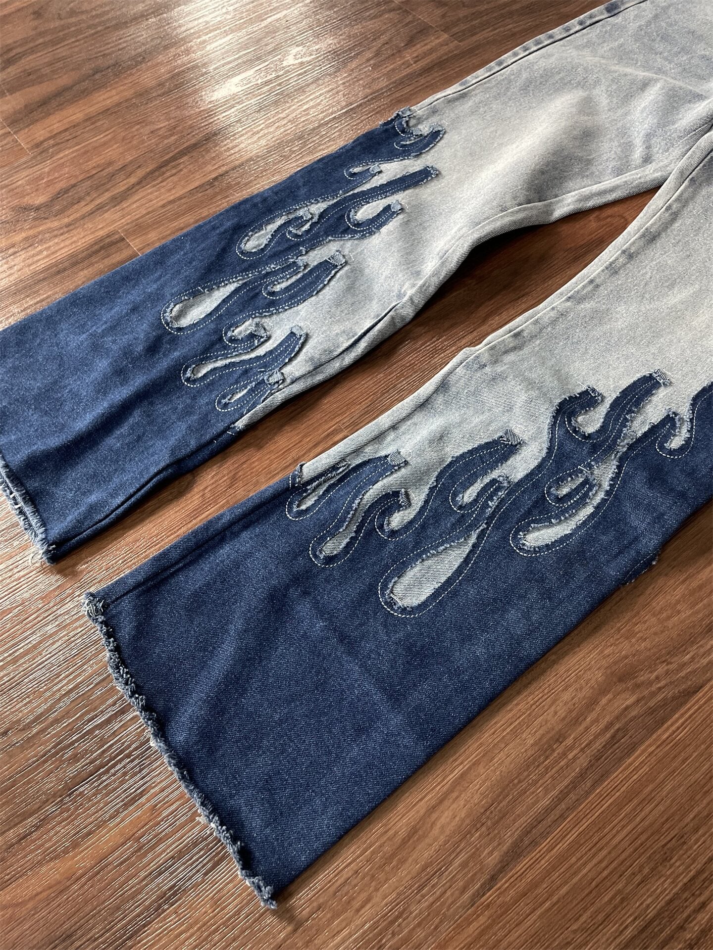 Gallery Dept Flame‑Patch Flare Jeans