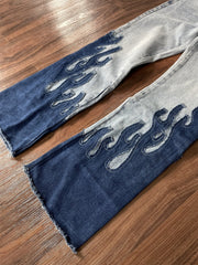 Gallery Dept Flame‑Patch Flare Jeans