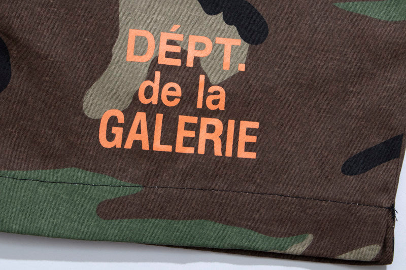 Gallery Dept French Logo Woodland Camo Shorts