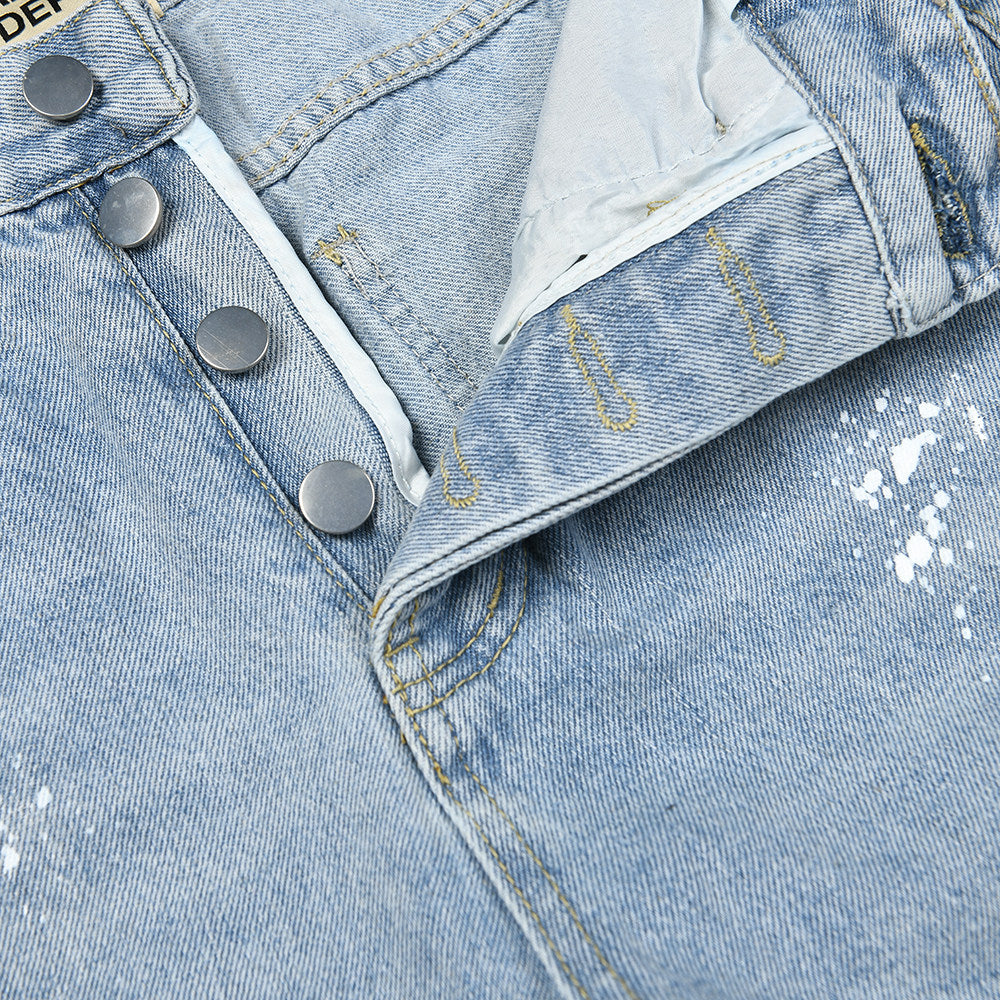 Gallery Dept Paint‑Splatter Multi‑Panel Flare Jeans