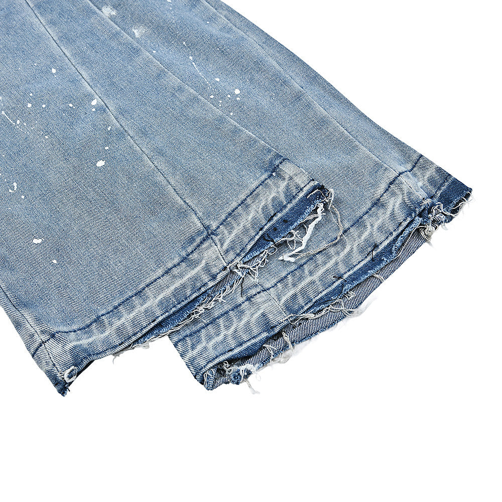 Gallery Dept Paint‑Splash Ripped Flare Jeans