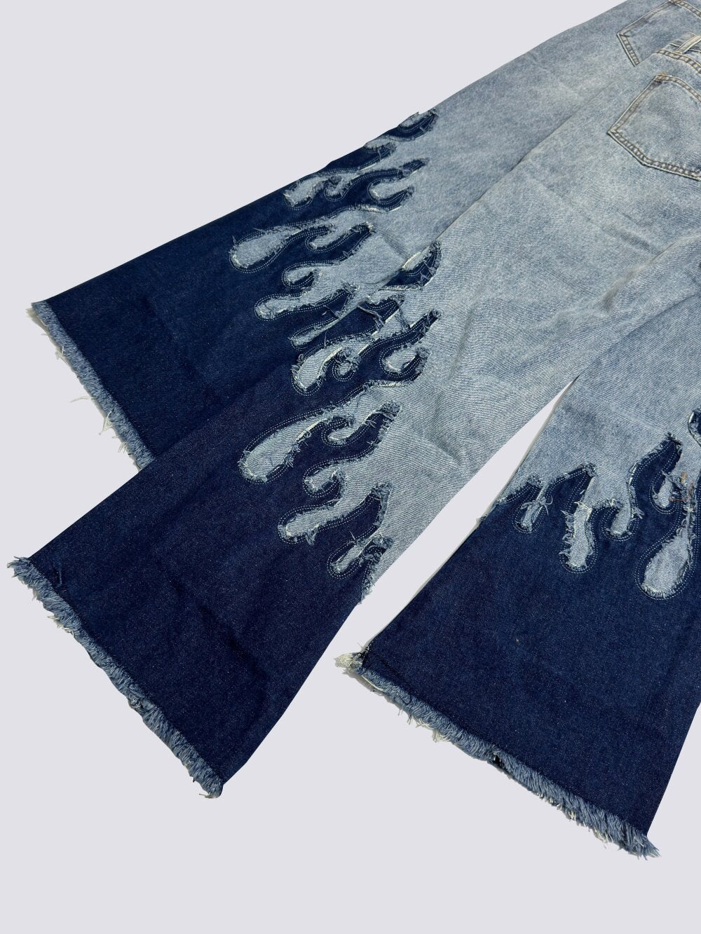 Gallery Dept Flame‑Patch Flare Jeans