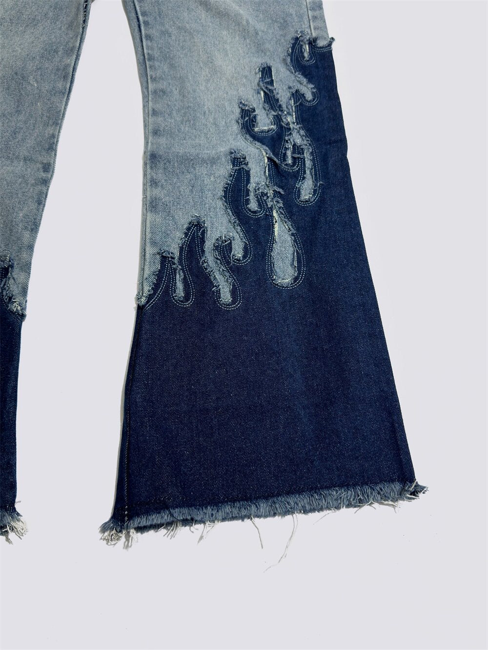 Gallery Dept Flame‑Patch Flare Jeans