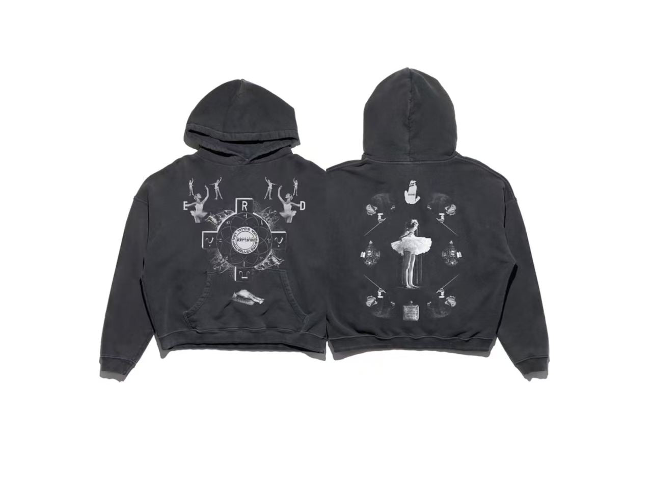 ERD Grunge Occult Ballet Streetwear Hoodie