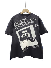 ERD Abstract Geometric Text Vintage Tee