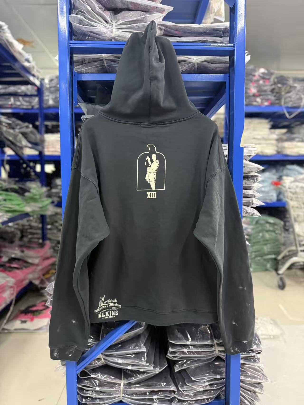 ERD Vintage Arch Letter Streetwear Hoodie