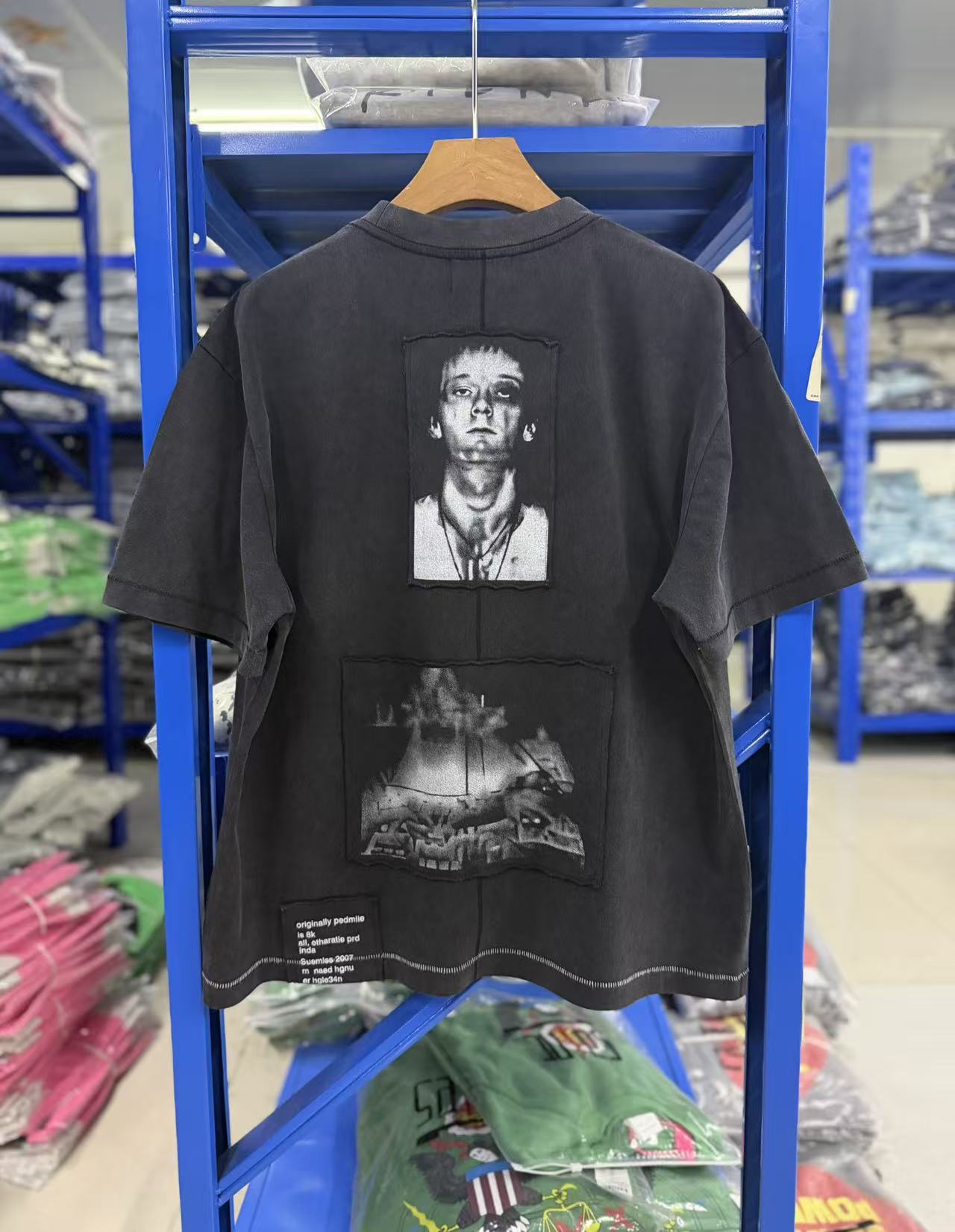 ERD Grunge Patchwork Photo Streetwear Tee