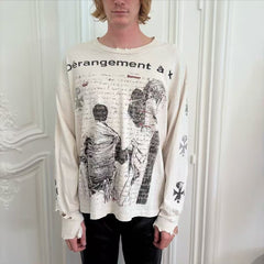 ERD Dérangement à X Dual‑Sided Graphic Long Sleeve Tee